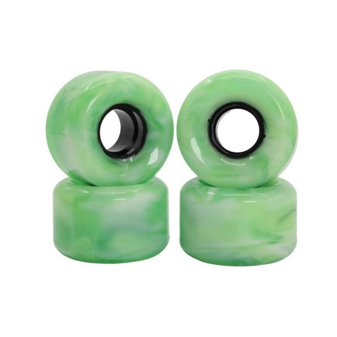 Customization Green PU Skateboard Roda 50MM-59MM Downhill Longboard Roda 1