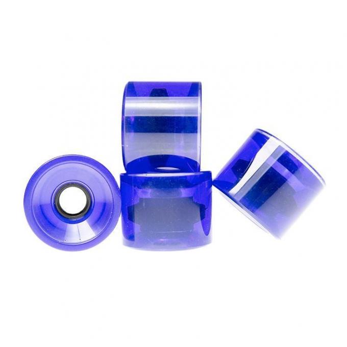 Bercampur Campuran Swirl Warna PU Skateboard Roda High Rebound kustomisasi 0