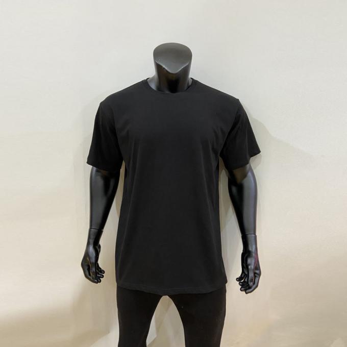Heavyweight Oversized Round Neck T-Shirt Pria T-Shirt longgar Bergaya 0