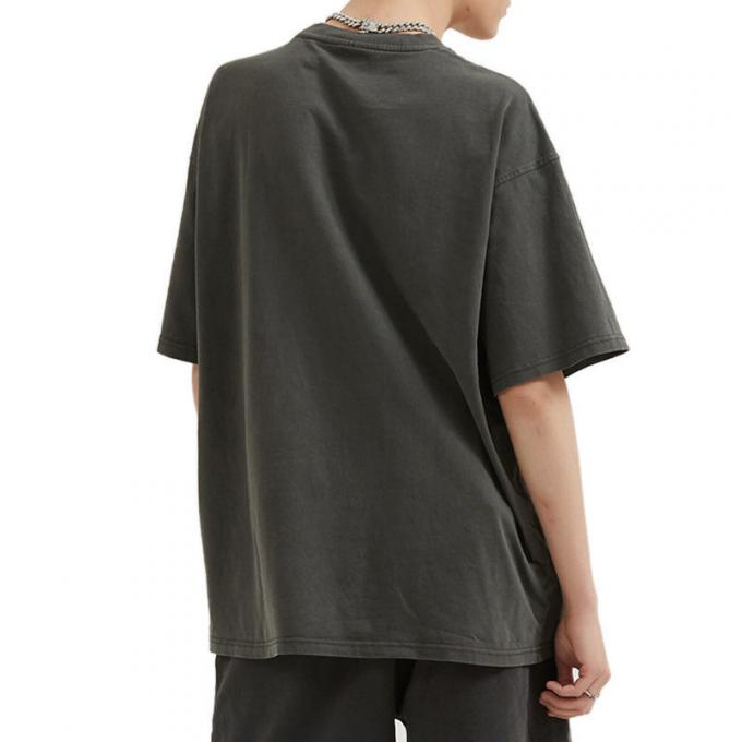 Berat Badan Berat 100% Baju Olahraga Pakai Hip Hop Drop Bahu Oversized T-Shirt Unisex 1