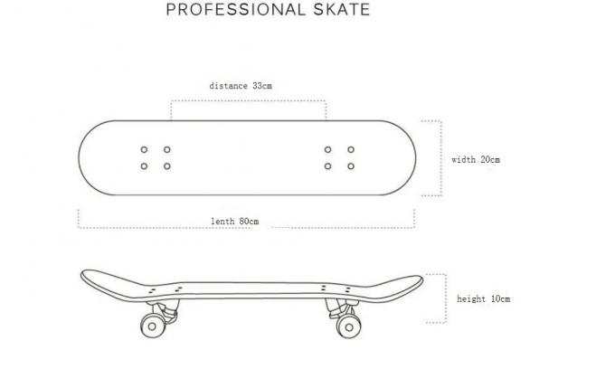 Hot Professional Adult Kanada Maple Double Kick Skateboard 31 Inch 0