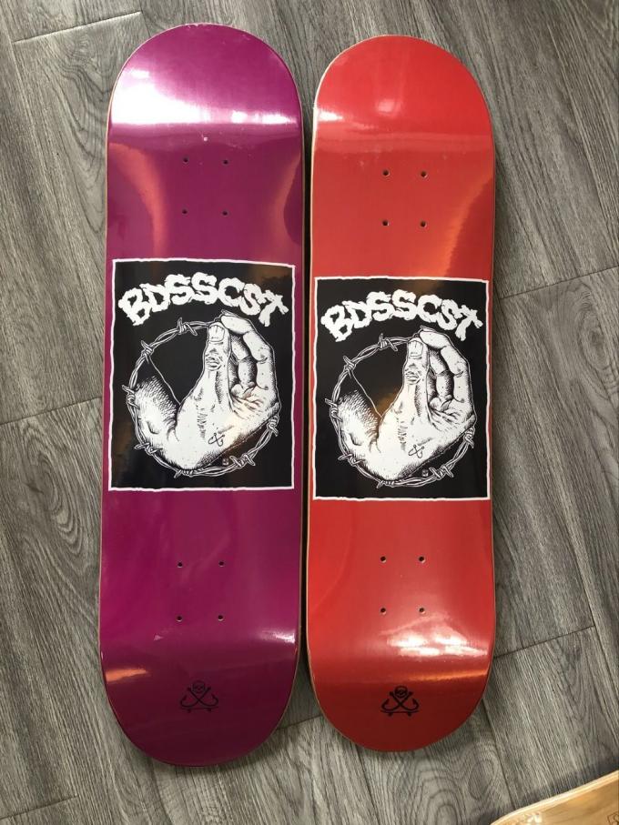 Skateboard Sepatu 7 Lapisan Kanada Maple Custom Congve Double Kick 4