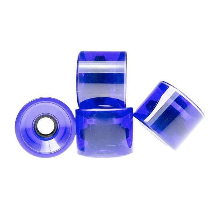Bercampur Campuran Swirl Warna PU Skateboard Roda High Rebound kustomisasi