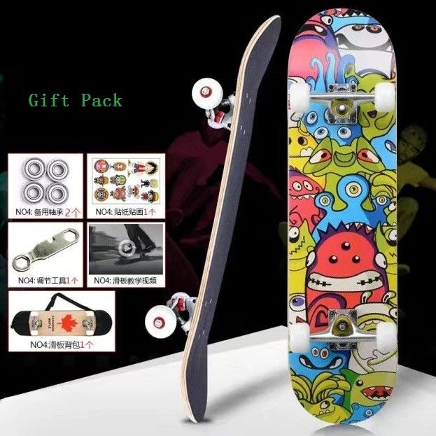 High End Skateboard Custom Complete Untuk Olahraga Ekstrim Di Luar Ruangan
