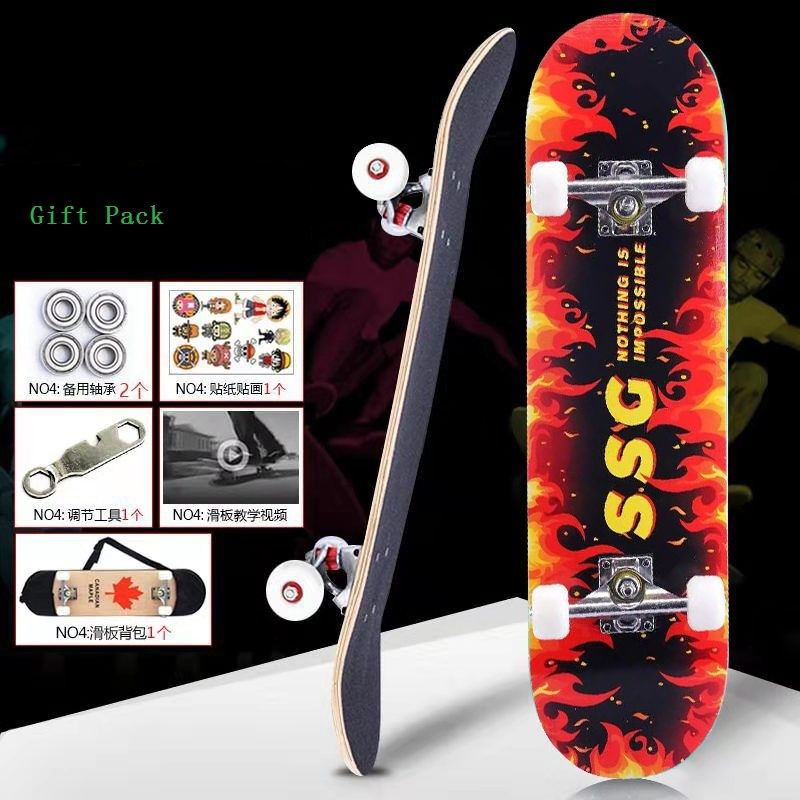 High End Skateboard Custom Complete Untuk Olahraga Ekstrim Di Luar Ruangan